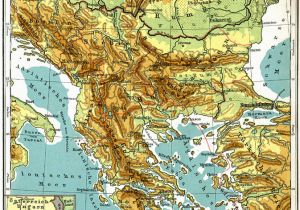 Map Of southern Europe and the Balkans Balkan Peninsula