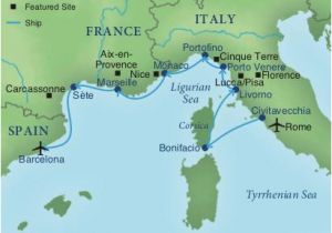 Map Of southern France and Monaco Cruising the Rivieras Of Italy France Spain Smithsonian Journeys