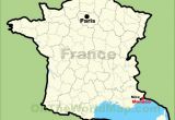Map Of southern France and Monaco Monaco Location On the Map Of France