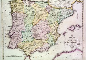 Map Of southern France and northern Spain Map Of Spain Stock Photos Map Of Spain Stock Images Alamy