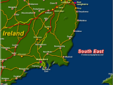 Map Of southern Ireland towns Map Of Ireland south East