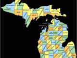 Map Of southern Michigan and northern Indiana Michigan County Codes