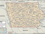 Map Of southern Minnesota and northern Iowa State and County Maps Of Iowa