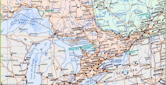 Map Of southern Ontario Canada with Cities Map Of southern Ontario