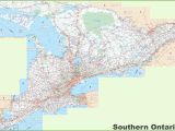 Map Of southern Ontario Canada with Cities Ontario Road Map World Map with Country Names