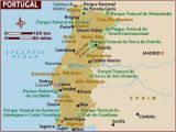 Map Of southern Portugal and Spain Map Of Portugal