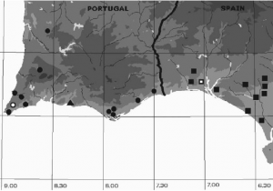 Map Of southern Portugal and Spain Sketch Map Od southern Portugal and southwestern Parts Of