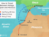 Map Of southern Spain and Morocco How to Get to and From Malaga and Morocco