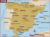 Map Of southern Spain and Portugal Map Of Spain