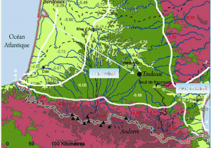 Map Of southwest France the southwest Of France with the Localization Of the Sample Sites