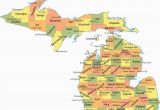 Map Of southwestern Michigan Michigan Counties Map Maps Pinterest Michigan County Map and