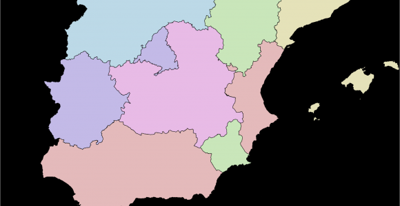 Map Of Spain Alicante area Autonomous Communities Of Spain Wikipedia