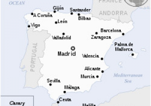 Map Of Spain and Balearics Spain Wikipedia