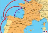 Map Of Spain and France Border Motorway Aires the French Wild West Bordeaux to the Spanish Border