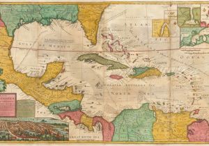 Map Of Spain and islands A Map Of the West Indies or the islands Of America In the north Sea