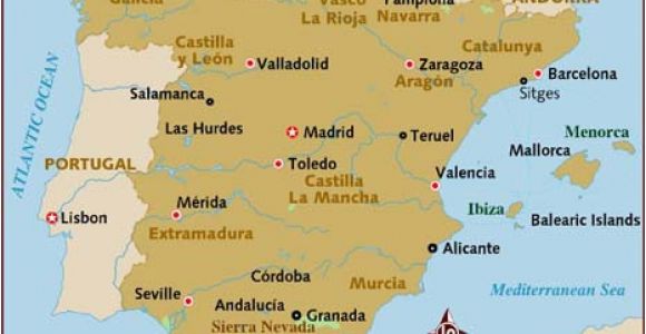 Map Of Spain and islands Surrounding Map Of Spain