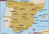 Map Of Spain and Portugal with Cities Map Of Spain