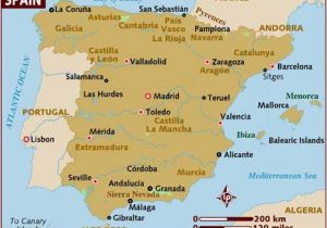 Map Of Spain and Portugal with Cities Map Of Spain
