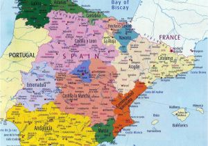 Map Of Spain and Portugal with Cities Spain Maps Printable Maps Of Spain for Download
