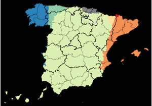 Map Of Spain Autonomous Communities Languages Of Spain Wikipedia