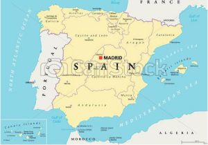 Map Of Spain Autonomous Communities Spain Political and Administrative Divisions Map