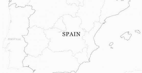 Map Of Spain Blank Printable Map Of France Tatsachen Info