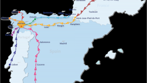 Map Of Spain Camino De Santiago Camino De Santiago Routes Follow the Camino