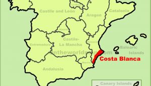 Map Of Spain Costa Blanca Costa Blanca Maps Spain Maps Of Costa Blanca