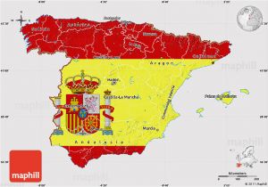 Map Of Spain for Kids Flag Map Of Spain