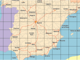 Map Of Spain Mediterranean Coast Large Map Of Spain S Cities and Regions