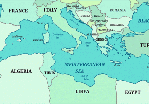 Map Of Spain Mediterranean Coast Map Of the Mediterranean Sea
