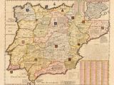 Map Of Spain Portugal and France French Map Of Spain and Portugal Early 18th Century Inspirational