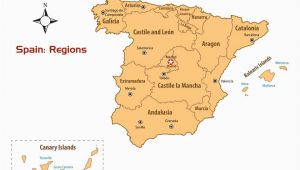 Map Of Spain Provinces and Capitals Regions Of Spain Map and Guide