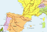 Map Of Spain Santiago De Compostela Santiago De Compostela Pilgrims Way