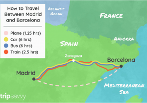 Map Of Spain Showing Airports How to Get From Madrid to Barcelona