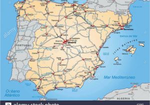 Map Of Spain Showing Almeria Map Od Spain Stock Photos Map Od Spain Stock Images Alamy