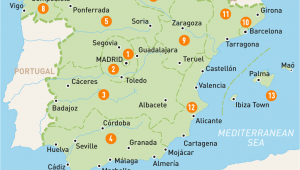 Map Of Spain Showing Almeria Map Of Spain Spain Regions Rough Guides