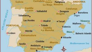 Map Of Spain Showing Costa Brava Map Of Spain