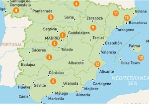 Map Of Spain Showing Regions Map Of Spain Spain Regions Rough Guides