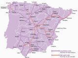 Map Of Spain Train Routes Train Connections In Spain Map Ave and Times Spain Info