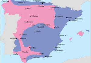 Map Of Spain with Cities and Regions Spanish Civil War Wikipedia