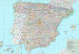 Map Of Spain with Cities and towns Large Detailed Map Of Spain with Cities and towns