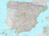 Map Of Spain with Cities and towns Large Detailed Map Of Spain with Cities and towns