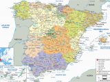 Map Of Spain with Cities and towns Maps Of Spain Detailed Map Of Spain In English tourist Map Map