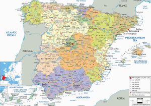 Map Of Spain with Cities and towns Maps Of Spain Detailed Map Of Spain In English tourist Map Map