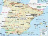 Map Of Spain with Cities and towns Spain Map Printable and Detailed Map Of Spain