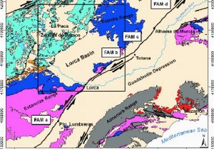 Map Of Spains Regions Geological Map Of Part Of the Eastern Betic Cordillera Se Spain