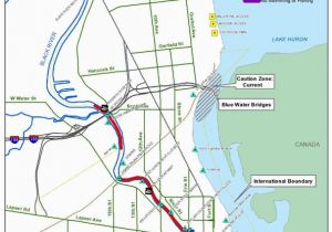 Map Of St Clair County Michigan No Wake Zones