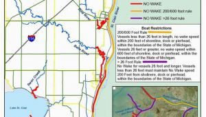 Map Of St Clair County Michigan No Wake Zones