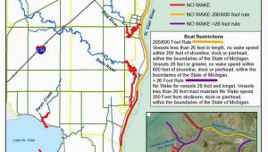 Map Of St Clair Michigan No Wake Zones